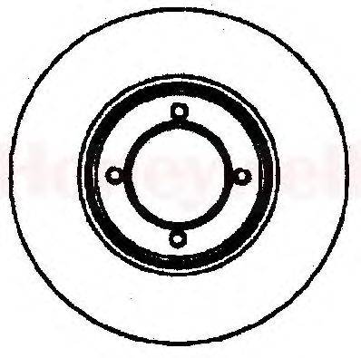 Тормозной диск LUCAS DF1908