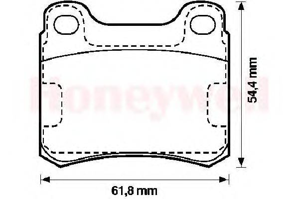 Комплект тормозных колодок, дисковый тормоз JURID 571556J-AS
