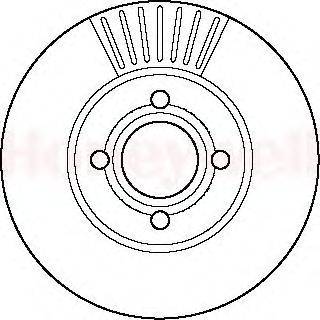 Тормозной диск QH Benelux 57436