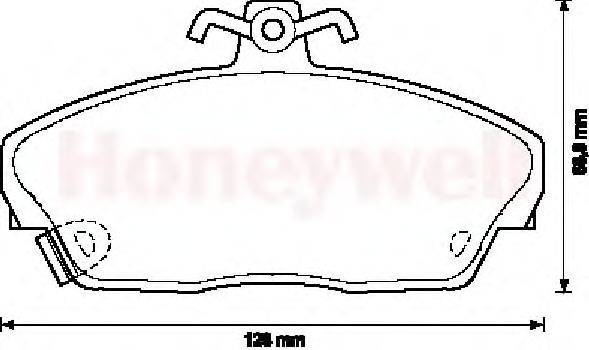 Комплект тормозных колодок, дисковый тормоз JURID 571976D