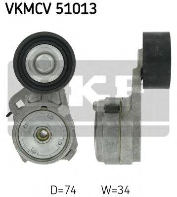 Натяжной ролик, поликлиновой  ремень SKF VKMCV51013