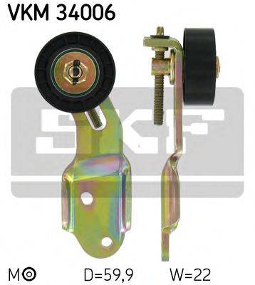 Натяжной ролик, поликлиновой  ремень SKF VKM 34006
