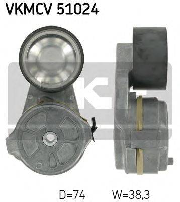 Натяжной ролик, поликлиновой  ремень SKF VKMCV 51024