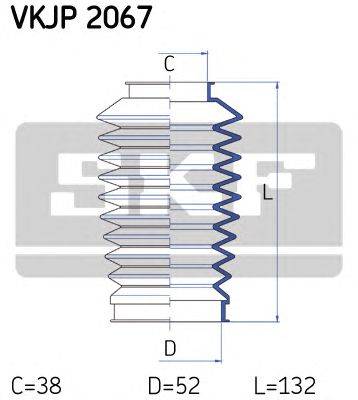 Комплект пылника, рулевое управление SKF VKJP 2067