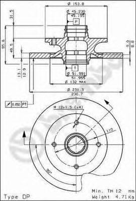 Тормозной диск BREMBO 08.4469.10