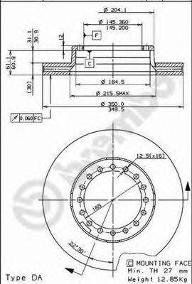 Тормозной диск BREMBO 09.5319.10