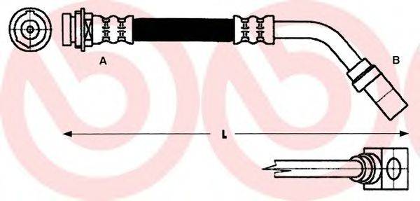 Тормозной шланг BREMBO T 59 028