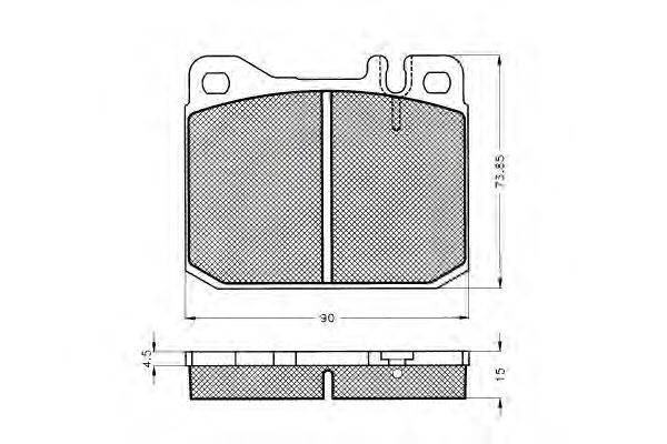Комплект тормозных колодок, дисковый тормоз MERCEDES-BENZ 4202000109