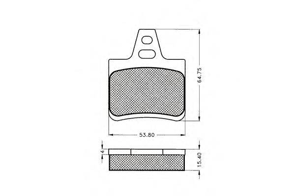 Комплект тормозных колодок, дисковый тормоз PEX 7.116
