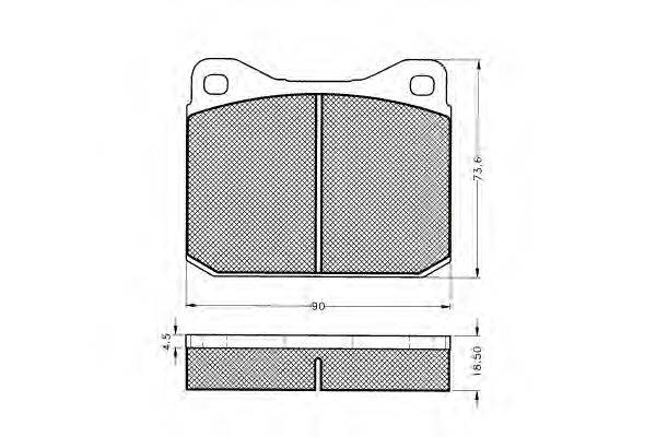 Комплект тормозных колодок, дисковый тормоз PEX 20392