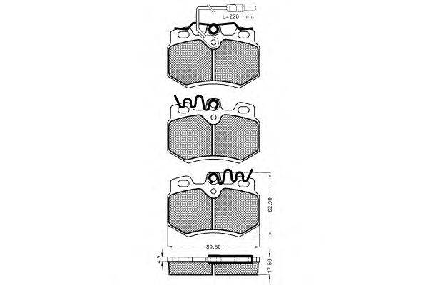 Комплект тормозных колодок, дисковый тормоз PEX 7.206