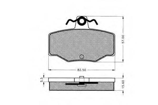 Комплект тормозных колодок, дисковый тормоз PEX 21545