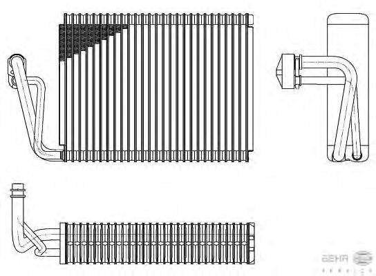 Испаритель, кондиционер BEHR HELLA SERVICE 68269