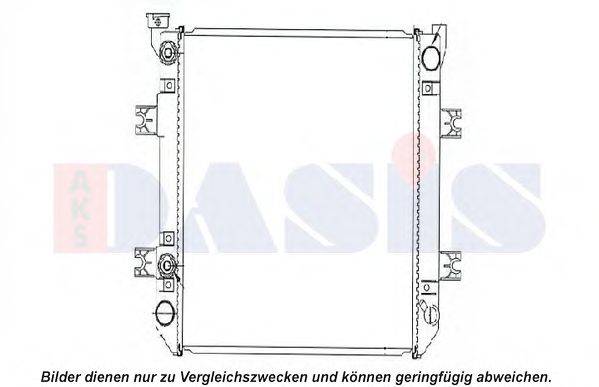 Радиатор, охлаждение двигателя AKS DASIS 450045N