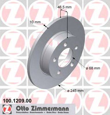 Тормозной диск ZIMMERMANN 100120900