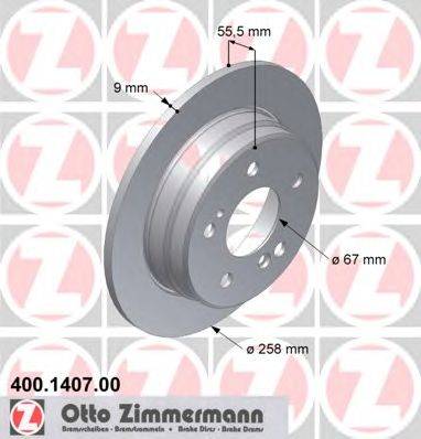 Тормозной диск ZIMMERMANN 400140700