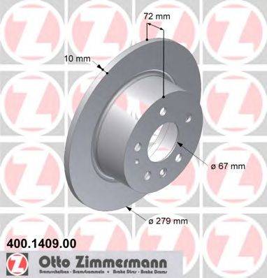 Тормозной диск ZIMMERMANN 400.1409.00