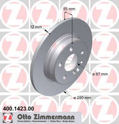 Тормозной диск ZIMMERMANN 400142300