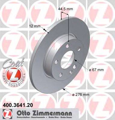 Тормозной диск ZIMMERMANN 400364120