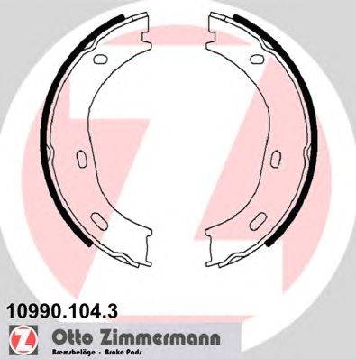 Комплект тормозных колодок, стояночная тормозная система ZIMMERMANN 10990.104.3