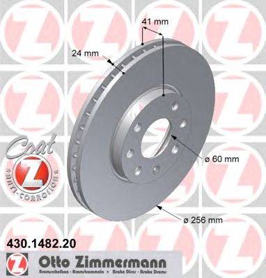 Тормозной диск ZIMMERMANN 430148220