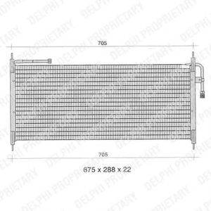 Конденсатор, кондиционер DELPHI TSP0225297