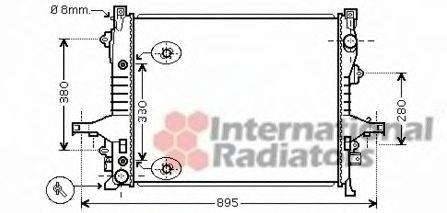 Радиатор, охлаждение двигателя SCHLIECKMANN 60592133