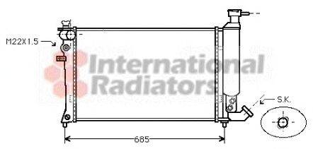 Радиатор, охлаждение двигателя SCHLIECKMANN 60092062