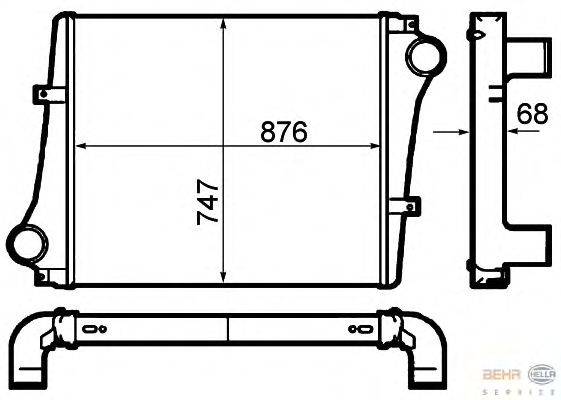 Интеркулер HELLA 8ML 376 792-041