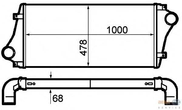 Интеркулер HELLA 8ML 376 792-051