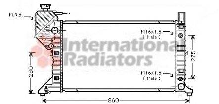 Радиатор, охлаждение двигателя SCHLIECKMANN 60302343