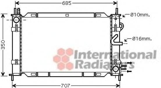 Радиатор, охлаждение двигателя; модуль охлаждения SCHLIECKMANN 6018M388