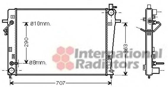 Радиатор, охлаждение двигателя SCHLIECKMANN 60822203