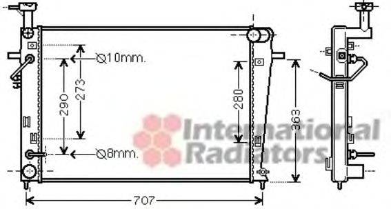 Радиатор, охлаждение двигателя SCHLIECKMANN 60822211