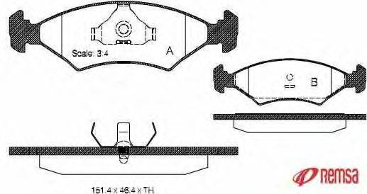 Комплект тормозных колодок, дисковый тормоз METZGER 0119.20