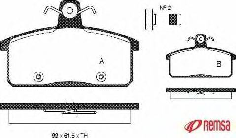 Комплект тормозных колодок, дисковый тормоз METZGER 0128.40