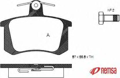 Комплект тормозных колодок, дисковый тормоз METZGER 013520