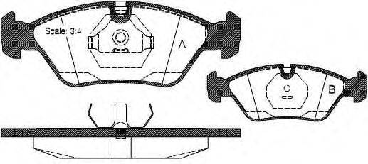 Комплект тормозных колодок, дисковый тормоз METZGER 20757