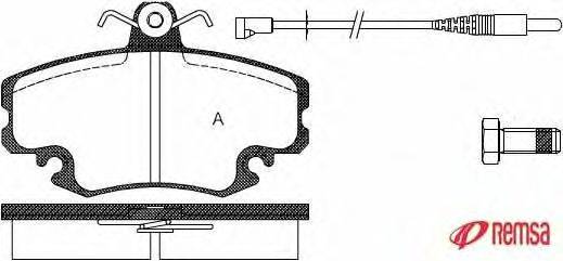 Комплект тормозных колодок, дисковый тормоз METZGER 0141.32