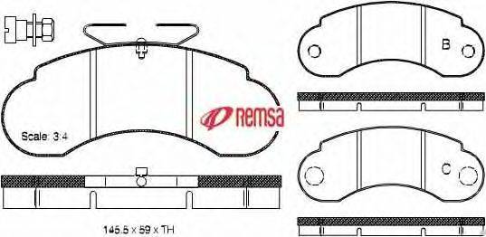 Комплект тормозных колодок, дисковый тормоз METZGER 0142.20