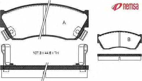 Комплект тормозных колодок, дисковый тормоз METZGER 21333
