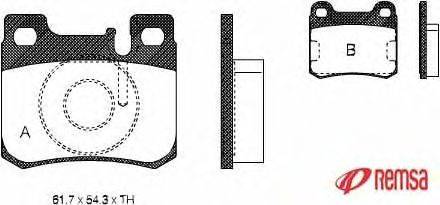 Комплект тормозных колодок, дисковый тормоз METZGER 0157.20