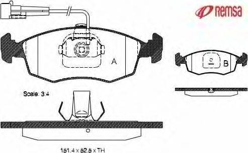 Комплект тормозных колодок, дисковый тормоз METZGER 23227