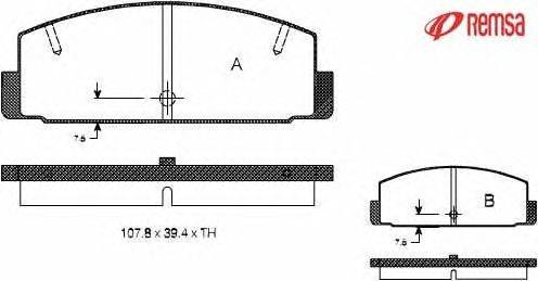 Комплект тормозных колодок, дисковый тормоз METZGER 0179.10
