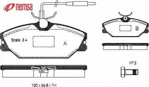 Комплект тормозных колодок, дисковый тормоз METZGER 0208.12