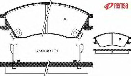 Комплект тормозных колодок, дисковый тормоз METZGER 022402