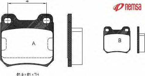 Комплект тормозных колодок, дисковый тормоз METZGER 0239.00