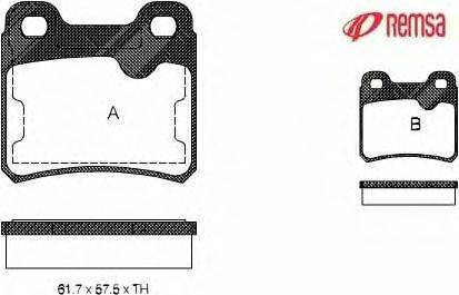 Комплект тормозных колодок, дисковый тормоз METZGER 0282.10