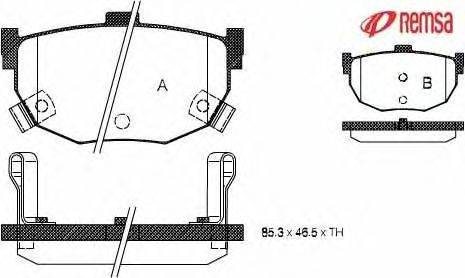 Комплект тормозных колодок, дисковый тормоз METZGER 0294.12