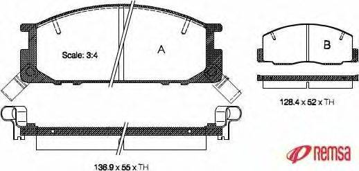 Комплект тормозных колодок, дисковый тормоз METZGER 030612